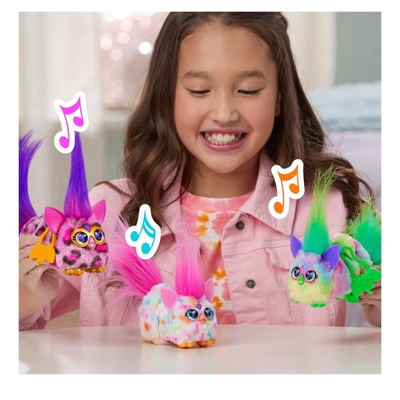 FURBY DJ Furblets Berry-Cup-Cake Mini Electronic Plush Toy with Funny Stretchabl - Picture 2 of 11